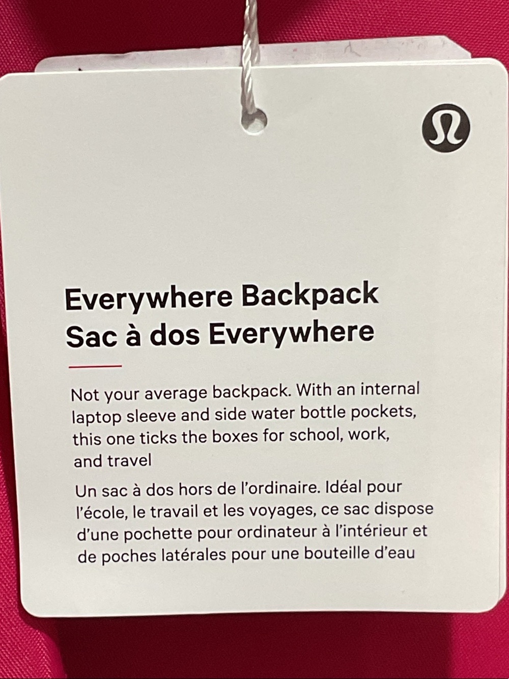 lululemon athletica Calypso Pink Everywhere Backpack - Picture 3 of 7